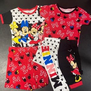 Minnie Mouse 4 Piece Pajama Set
